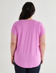 Bodycode Curve Boxy Tee, Hyper Violet product photo View 02 S
