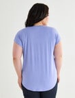 Bodycode Curve Boxy Tee, Sweet Lavender product photo View 02 S