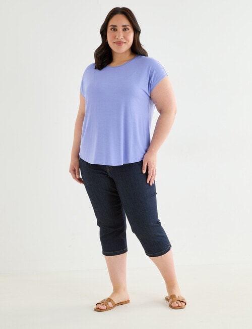 Bodycode Curve Boxy Tee, Sweet Lavender product photo View 03 L