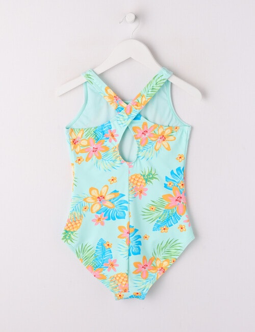 Wavetribe Surf Floral Swimsuit, 1-Piece, Skylight product photo View 02 L