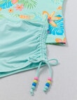 Wavetribe Surf Floral Short Sleeve Rash Set, Skylight product photo View 02 S