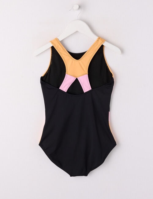 Wavetribe Colourblock Swimsuit, 1-Piece, Black product photo View 02 L