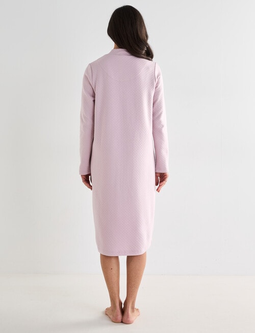 Ruby & Bloom Zip Quilted Robe, 10-26, Pink product photo View 02 L