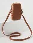Zest Stripe Raffia Crossbody Bag, Tan product photo View 05 S