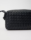 Whistle Accessories Weave Crossbody Bag, Black product photo View 02 S