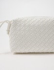 Whistle Accessories Weave Crossbody Bag, Ivory product photo View 02 S