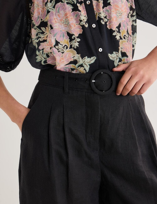 State of play Lily Floral Cropped Pant, Black product photo View 05 L