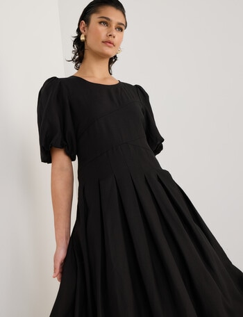 State of play Tallulah Puff Sleeve Dress, Black product photo
