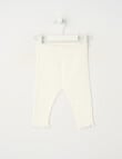 Little Bundle Waffle Essentials Pants, Coconut White product photo