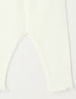 Little Bundle Waffle Essentials Pants, Coconut White product photo View 02 S
