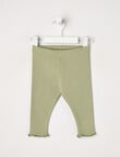 Little Bundle Waffle Essentials Pants, Sage product photo