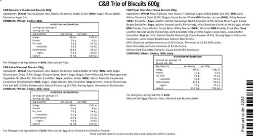 Cartwright & Butler Trio Of Biscuits Gift Pack, 600g product photo View 02 L