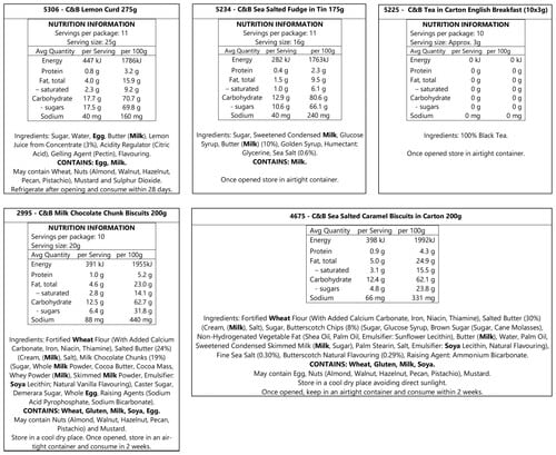 Cartwright & Butler Family Favourites Sharing Pack product photo View 02 L