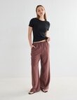 Mineral Jade Wide Leg Pant, Chocolate product photo View 06 S