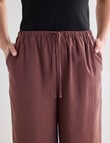 Mineral Jade Wide Leg Pant, Chocolate product photo View 05 S