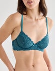 Acapella Georgia Underwire Bra, Teal, B-DD product photo