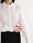 State of play Violet Lace Trim Blouse, White product photo View 05 S