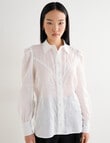 State of play Violet Lace Trim Blouse, White product photo View 06 S