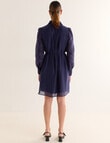 State of play Violet Lace Trim Mini Dress, Deep Blue product photo View 02 S