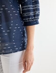 Line 7 Cotton Esplanade Top, Navy product photo View 05 S