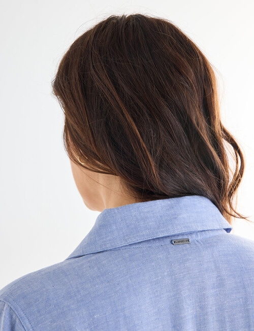 Line 7 Linen Blend Triumph Jacket, Medium Blue product photo View 07 L