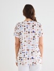 Line 7 Maestro Crushed Jacquard Tee, Spots White product photo View 02 S