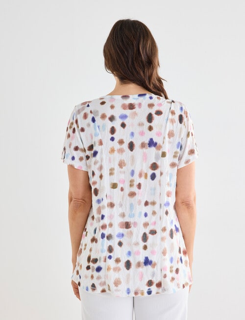 Line 7 Maestro Crushed Jacquard Tee, Spots White product photo View 02 L