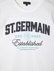 No Issue St Germain Applique Short Sleeve Box Tee, White product photo View 02 S