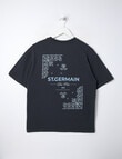 No Issue St Germain Paisley Short Sleeve Tee, Charcoal product photo View 02 S