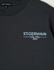 No Issue St Germain Paisley Short Sleeve Tee, Charcoal product photo View 03 S