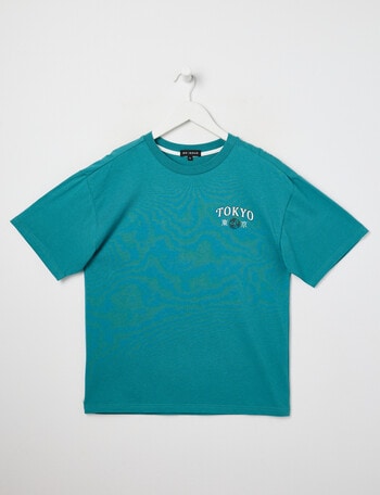 No Issue Tokyo Rising Sun Short Sleeve Tee, Jade product photo