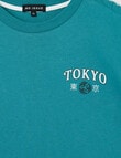 No Issue Tokyo Rising Sun Short Sleeve Tee, Jade product photo View 02 S