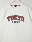 No Issue Applique Tokyo Short Sleeve Tee, Rice product photo View 02 S
