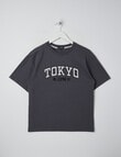 No Issue Applique Tokyo Short Sleeve Tee, Overcast product photo
