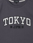 No Issue Applique Tokyo Short Sleeve Tee, Overcast product photo View 02 S