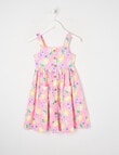 Mac & Ellie Lemons Button Front Linen Blend Dress, Pink Sorbet product photo