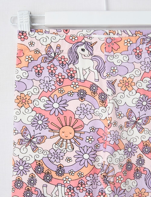 Mac & Ellie Unicorn Full Length Legging, Blush product photo View 02 L