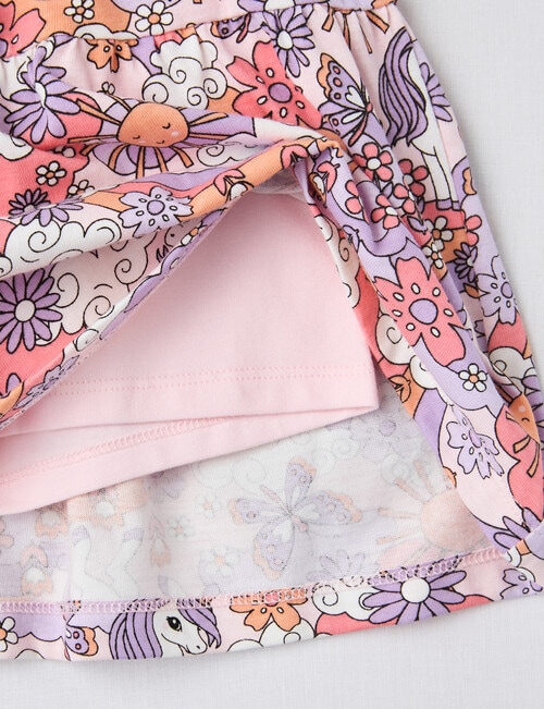 Mac & Ellie Unicorn Knit Skort, Blush product photo View 03 L