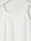 Mac & Ellie Embroidered Flower Cami, White product photo View 02 S