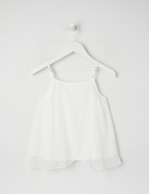 Mac & Ellie Embroidered Flower Cami, White product photo View 03 L