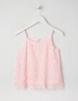 Mac & Ellie Embroidered Flower Cami, Blush product photo