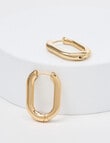 Earsense U Shaped Hoop Earring, Gold Tone product photo View 02 S