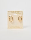 Earsense U Shaped Hoop Earring, Gold Tone product photo View 03 S