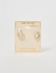 Earsense Small Multi Ring Hoop Earring, Gold & Silver Tone product photo View 03 S