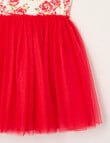 Mac & Ellie Floral Shortsleeve Tutu Dress, Red product photo View 03 S