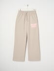 Switch Malibu Sports Wide Leg Trackpant, Stone product photo
