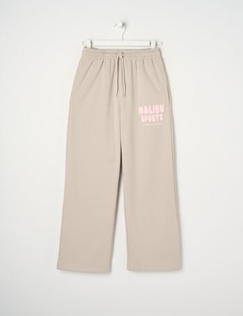 Switch Malibu Sports Wide Leg Trackpant, Stone product photo