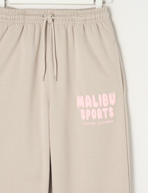 Switch Malibu Sports Wide Leg Trackpant, Stone product photo View 02 L