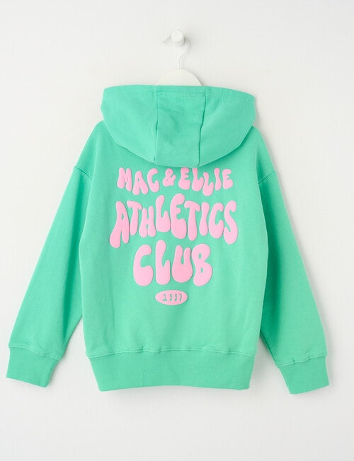 Mac & Ellie Athletics Club Pull On Hoodie, Jade product photo View 02 L
