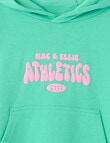 Mac & Ellie Athletics Club Pull On Hoodie, Jade product photo View 03 S